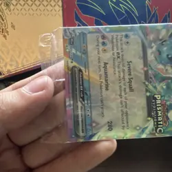 Pokemon TCG Vaporeon ex Prismatic Evolutions Promo Holo 023/131 280 HP Card - Image 3