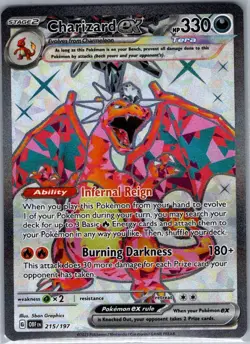 Charizard ex 215/197 SV03: Obsidian Flames - Pokemon Card - NM - Image 1