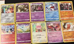 Lot of 10 Holographic English Pokemon Pokemon Cards Holo Rare Blissey Togakiss - Image 1