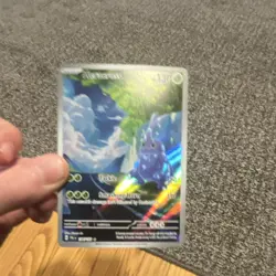Pokemon Heracross Illustration Rare Holo Card SV02 194/193 130 HP Basic Grass - Image 1