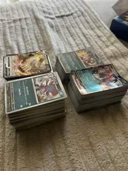 Pokemon Card Lot (300+ cards) mega evolution, Chinese Gem pack 3 mix lot - Image 1