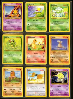2000 Pokemon BASE SET 2 Edition COMPLETE Non Holo COMMON Cards Lot WotC NM+ MINT - Image 2
