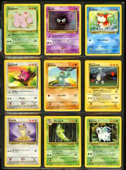 2000 Pokemon BASE SET 2 Edition COMPLETE Non Holo COMMON Cards Lot WotC NM+ MINT - Image 3
