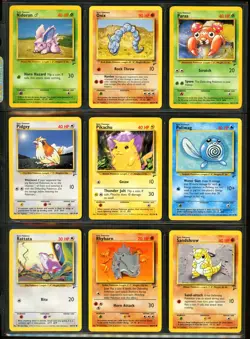 2000 Pokemon BASE SET 2 Edition COMPLETE Non Holo COMMON Cards Lot WotC NM+ MINT - Image 4