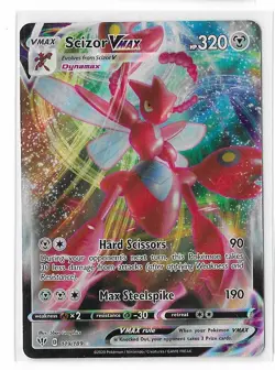 Scizor VMAX 119/189 Darkness Ablaze Pokemon TCG Sword & Shield Rare Card NM - Image 1