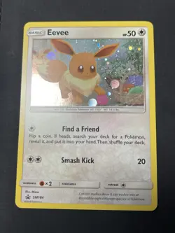Eevee (Cosmos Holo) SM Black Star Promos SM184 Pokemon Card NM - Image 1