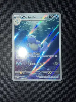 Pokemon TCG Wartortle Holo Card 171/165 SV151 Scarlet & Violet NM Condition - Image 1