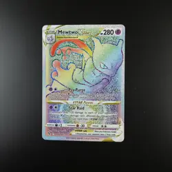 Mewtwo VSTAR 079/078 Pokemon Go Rainbow Holo Full Art Card - Image 1