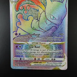 Mewtwo VSTAR 079/078 Pokemon Go Rainbow Holo Full Art Card - Image 3