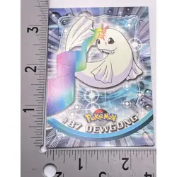 Dewgong Pokemon Card Topps #87 TV Animation Edition Series Blue Logo - Image 3