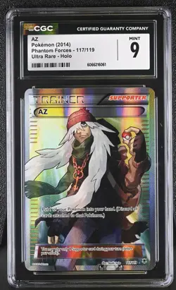 CGC 9 MINT AZ 2014 Phantom Forces 117/119 Ultra Rare Holo Pokemon Card - Image 1