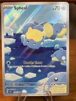 Pokemon TCG Spheal Card 199/191 Surging Sparks Illustration, Near Mint Condition - Image 1