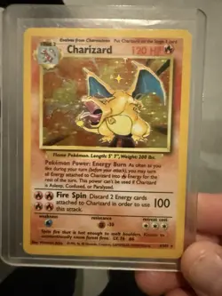Pokemon TCG Base Set Charizard 1st Edition Holo Card 4/102 English 1999 - Image 3