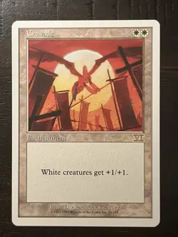 Crusade *Rare* Magic MtG x1 Sixth 6th Edition Moderate Play - Image 1