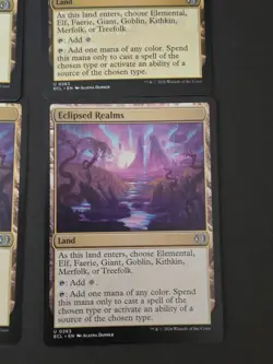 LOT of 4 MTG Eclipsed Realms #263 Uncommon Land Lorwyn Eclipsed Regular - Image 2