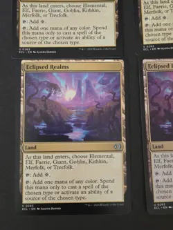 LOT of 4 MTG Eclipsed Realms #263 Uncommon Land Lorwyn Eclipsed Regular - Image 3