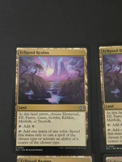 LOT of 4 MTG Eclipsed Realms #263 Uncommon Land Lorwyn Eclipsed Regular - Image 4