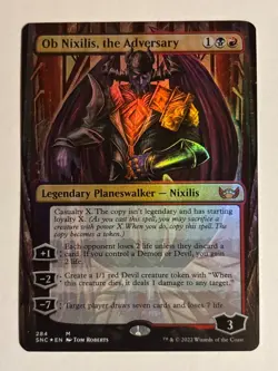Ob Nixilis, the Adversary - (Borderless FOIL) - Streets of New Capenna - NM - Image 1