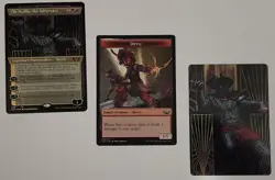 FOIL Ob Nixilis, the Adversary Showcase MTG SNC 348 Mythic NM Devil Token Art - Image 1