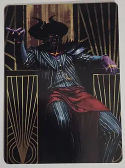 FOIL Ob Nixilis, the Adversary Showcase MTG SNC 348 Mythic NM Devil Token Art - Image 3