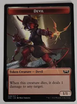 FOIL Ob Nixilis, the Adversary Showcase MTG SNC 348 Mythic NM Devil Token Art - Image 4