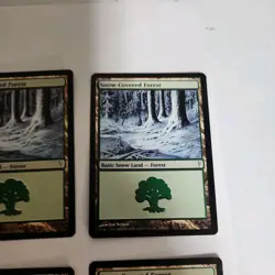 Magic the Gathering MTG 10X Snow-Covered Forest Coldsnap Lot NEAR MINT LOOK - Image 4