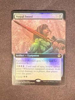 MTG Vorpal Sword Foil Full-Art Buy-a-Box Promo - Image 1