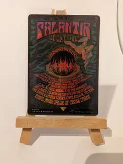 Palantir of Orthanc LOTR MTG Borderless Poster Foil - Image 1