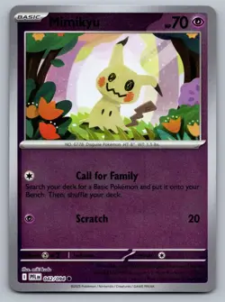 Pokemon TCG ME02: Phantasmal Flames Mimikyu 042/094 Reverse Holo - Image 1