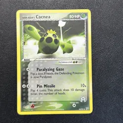 Team Aqua's Cacnea 24/95 ex Team Magma vs Team Aqua Pokemon Card - Image 1