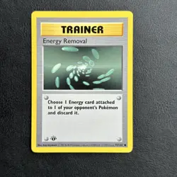 Energy Removal 92/102 (1st Edition Shadowless) Base Set LP Pokemon Card - Image 1