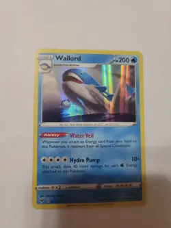 Pokemon TCG Wailord Vivid Voltage 032/185 Holo Rare Water NM - Image 1