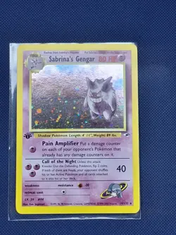 Sabrina's Gengar 14/132 1st Edition Holo Rare Gym Heroes Pokemon TCG NM/LP - Image 2