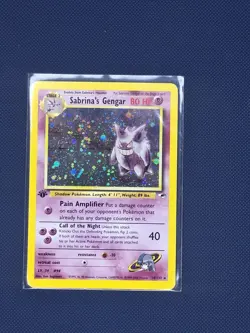 Sabrina's Gengar 14/132 1st Edition Holo Rare Gym Heroes Pokemon TCG NM/LP - Image 5