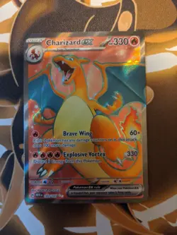 Pokemon TCG Charizard EX 183/165 Scarlet & Violet 151 Near Mint - Image 1