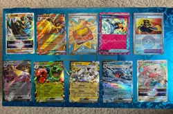 Pokemon Lot, 10 Ex V Shiny Full Art Holo Ultra Rare Mixed Languages - I Combine! - Image 1