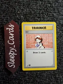 Pokemon TCG | Bill 91/102 | Base Set 1st Edition | LP-PL - Image 1