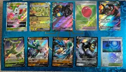 Pokemon Lot, 10 Ex V Shiny Full Art Holo Ultra Rare Mixed Languages - I Combine! - Image 1