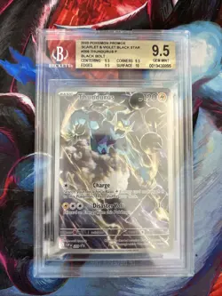 Pokemon Thundurus Black Bolt Promo ETB Bgs 9.6 Gem Mint - Image 1