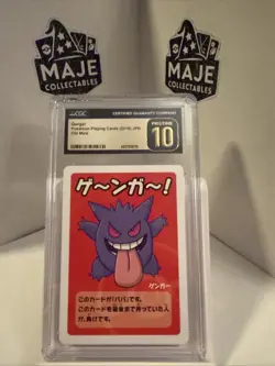 CGC 10 Pristine Gengar Old Maid Playing Cards 2019 Japanese Pokemon Card - Image 1