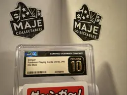CGC 10 Pristine Gengar Old Maid Playing Cards 2019 Japanese Pokemon Card - Image 2