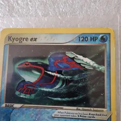 POKEMON 2003 KYOGRE EX #001 BLACK STAR PROMO TRADING CARD - Image 2