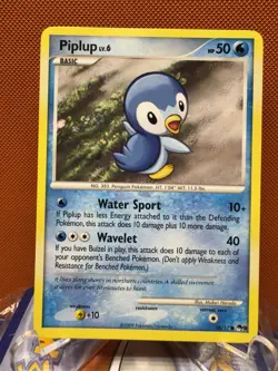 Piplup | Pokemon Trading Card | 16/17 | 2009 | Basic #1053 - Image 1