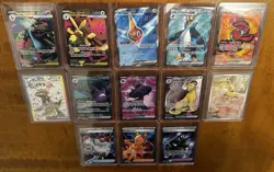 Full Art Pokemon Card Lot W/Phantasmal Flames Charizard - Image 1