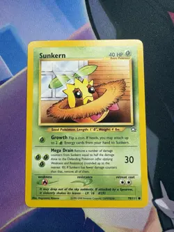 Pokemon TCG Sunkern Neo Genesis Set - Unlimited 78/111 WOTC Vintage! 2000! - Image 1
