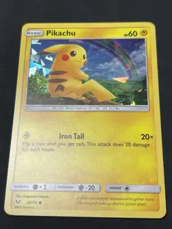 Pokemon TCG - PIKACHU #28 - CRACKED ICE HOLO PROMO - SHINING LEGENDS 2017 NM/M - Image 1