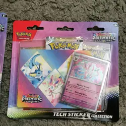 Pokemon TCG Scarlet Violet Prismatic Evolutions Tech Sticker Collection Sylveon - Image 3