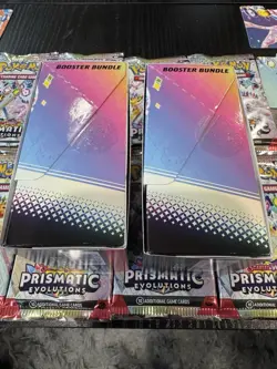20 Packs Pokemon Prismatic Evolution Sam’s Club Booster Bundle Surprise Box READ - Image 2