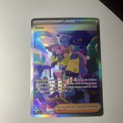 Pokemon TCG Trainer Iono Paldea Fates Special Illustration Rare 237/091 - Image 1