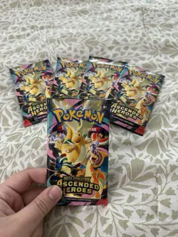 Pokemon TCG Ascended Heroes (x5) Booster Pack Lot SEALED - Image 1